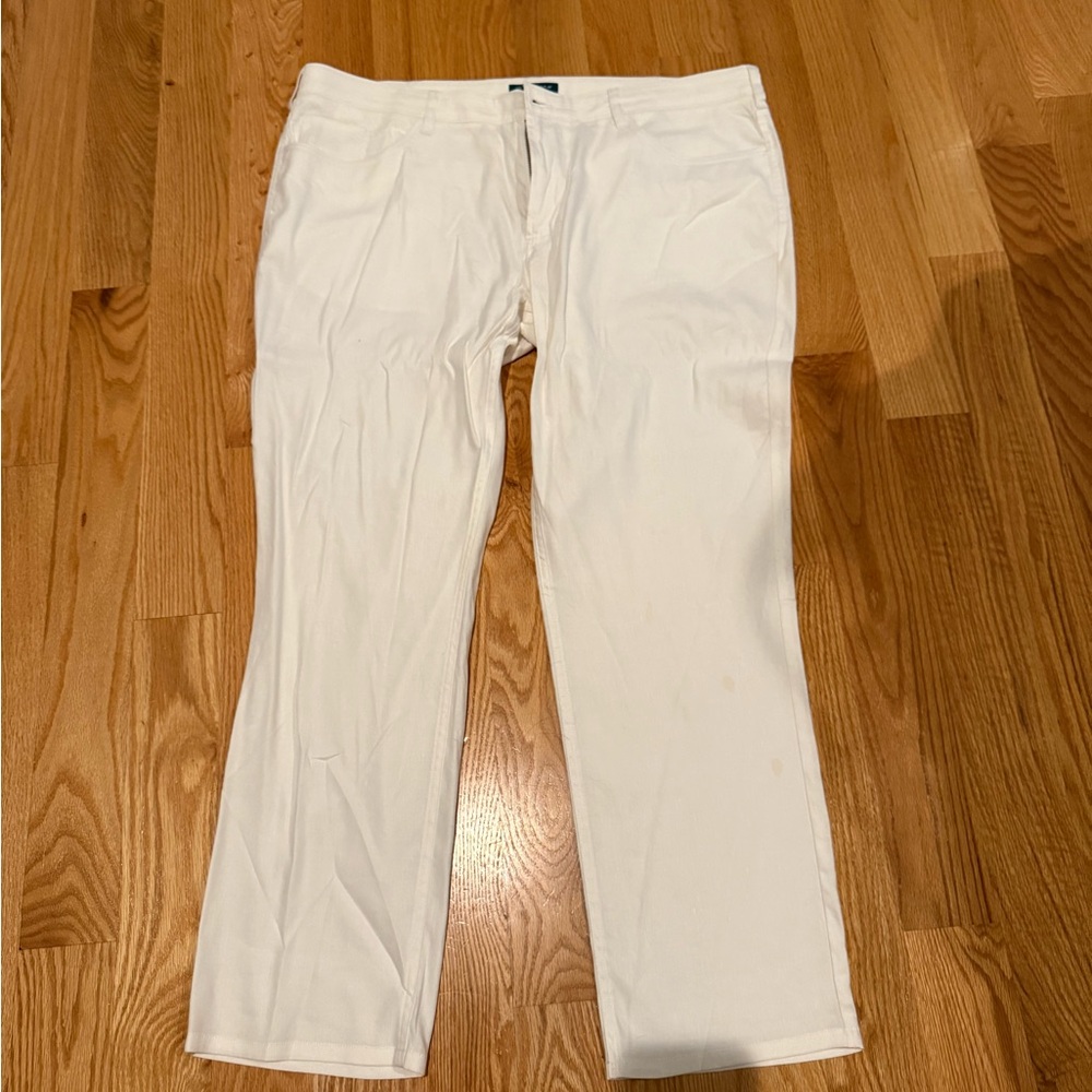 Cubavera White Chinos Lightweight linen Blend 40 x 30